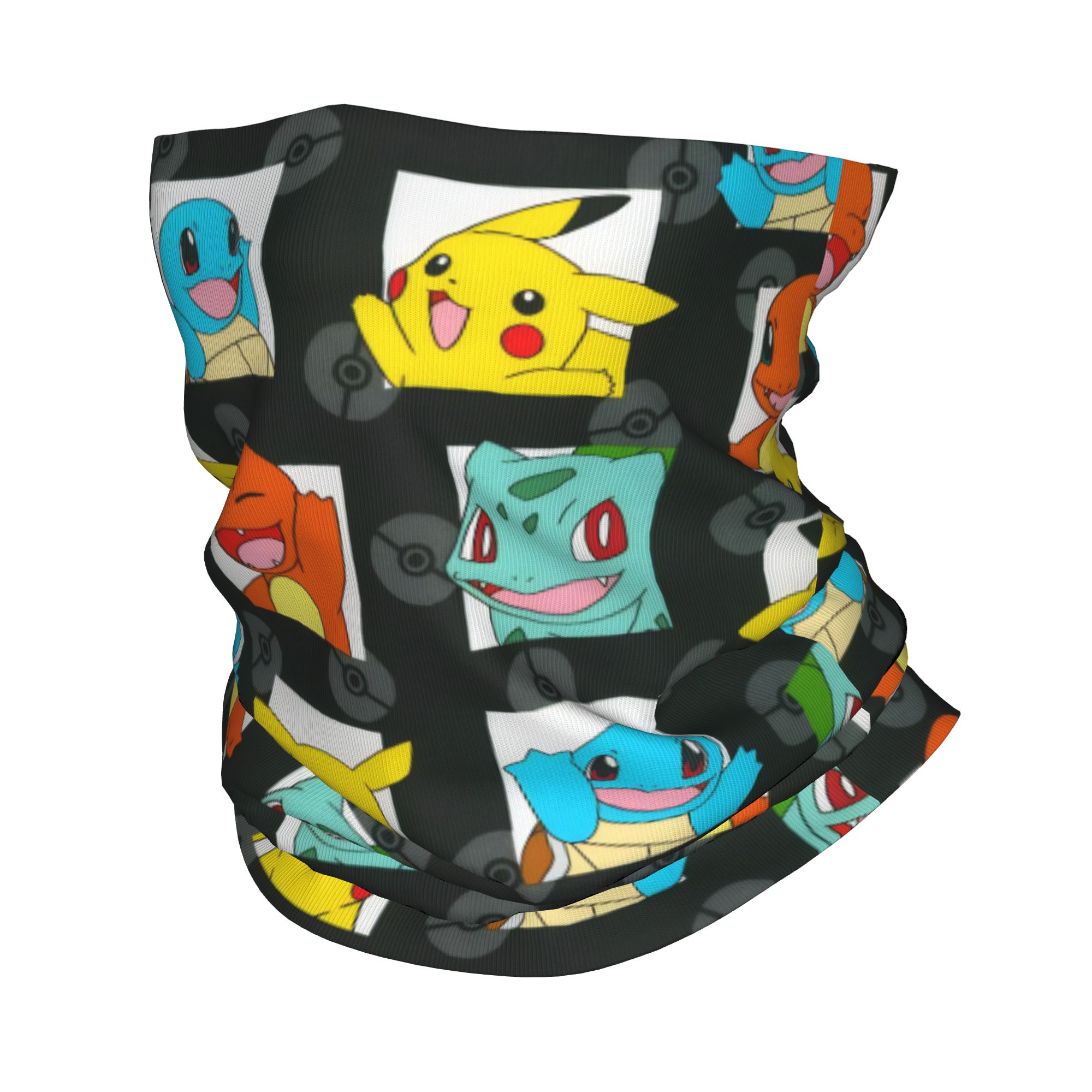Sports Mask Breathable - Karikatür Canavarlar Bandana Boyun Körüğü Pokemoned