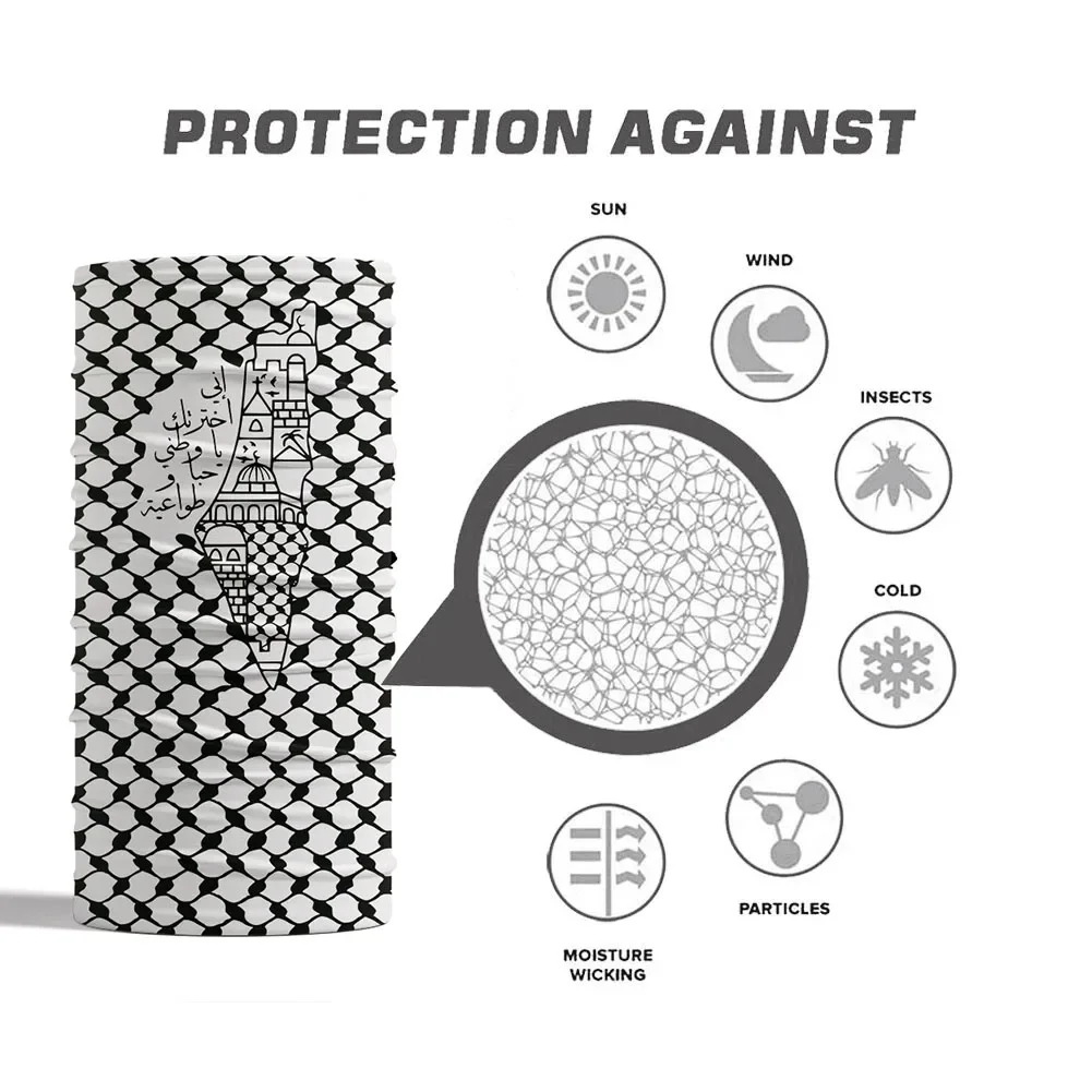 Arapça Kaligrafi Desenli Banda - Neck Gaiter Face Cover incelemesi ve fiyatı